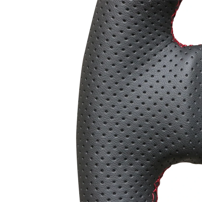 Black Faux Leather Car Steering Wheel Cover for Saab 9-3 2000-2013 Cadillac BLS 2006-2009