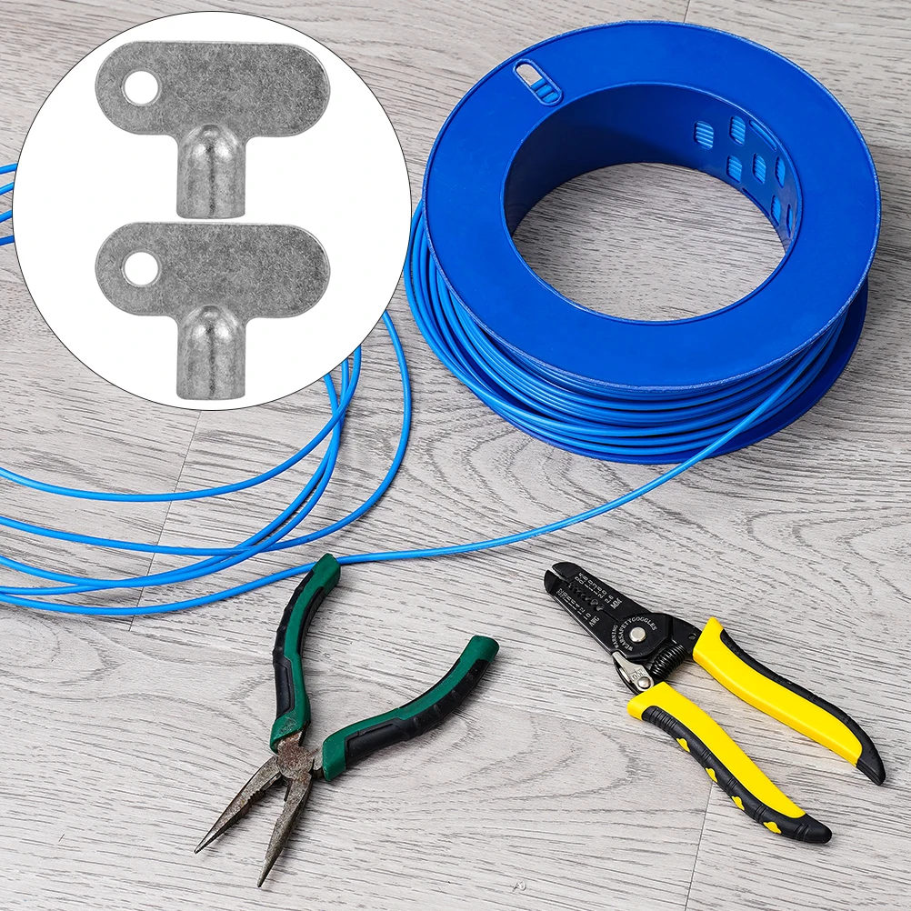 กุญแจวาล์วไอเสีย 2 ชิ้น อุปกรณ์ไล่ลมหม้อน้ำอเนกประสงค์ สำหรับซ่อมระบบประปา ก๊อกน้ำ ช่องระบายอากาศ เครื่องทำความร้อน ระบบน้ำ