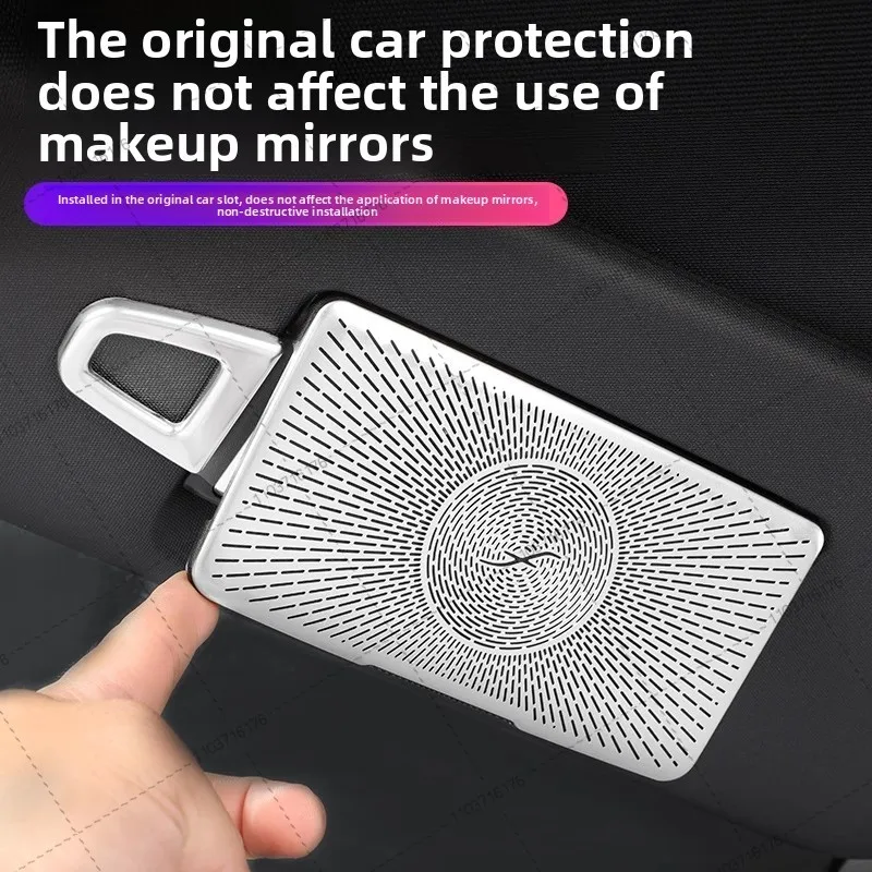 For Mercedes-Benz E-Class modified EQE EQS GLC C-Class front row makeup mirror car interior decor strip2022-2026