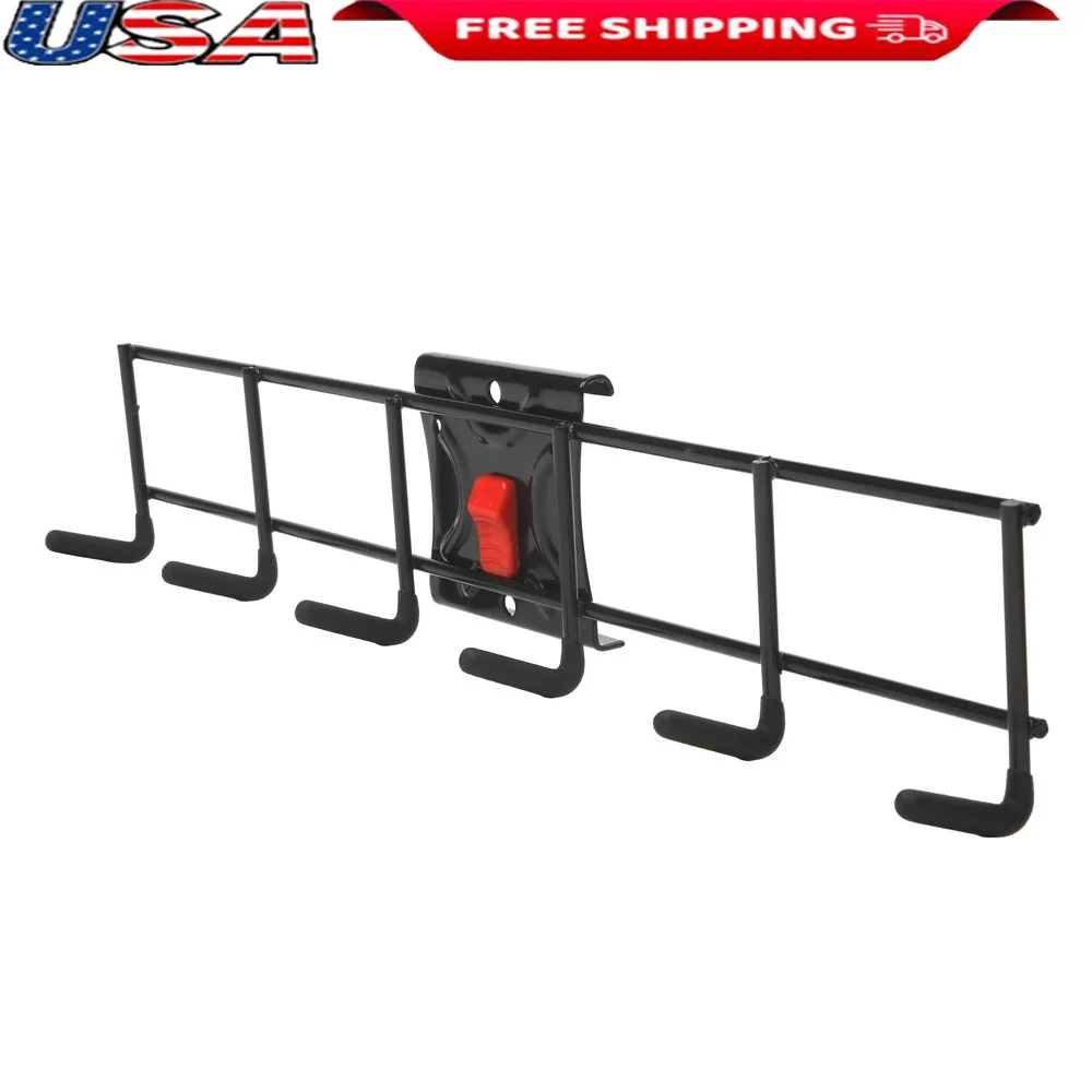 

Стойка-органайзер с несколькими крючками, настенное крепление, система хранения с быстроразъемными крючками, сарай для гаража, дома, прихожей, мастерской