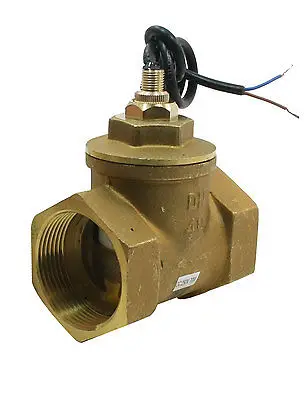 SEN-HS40 15/8PT Female Thread Brass Piston Water Flow Switch Flowmeter 80L/Min