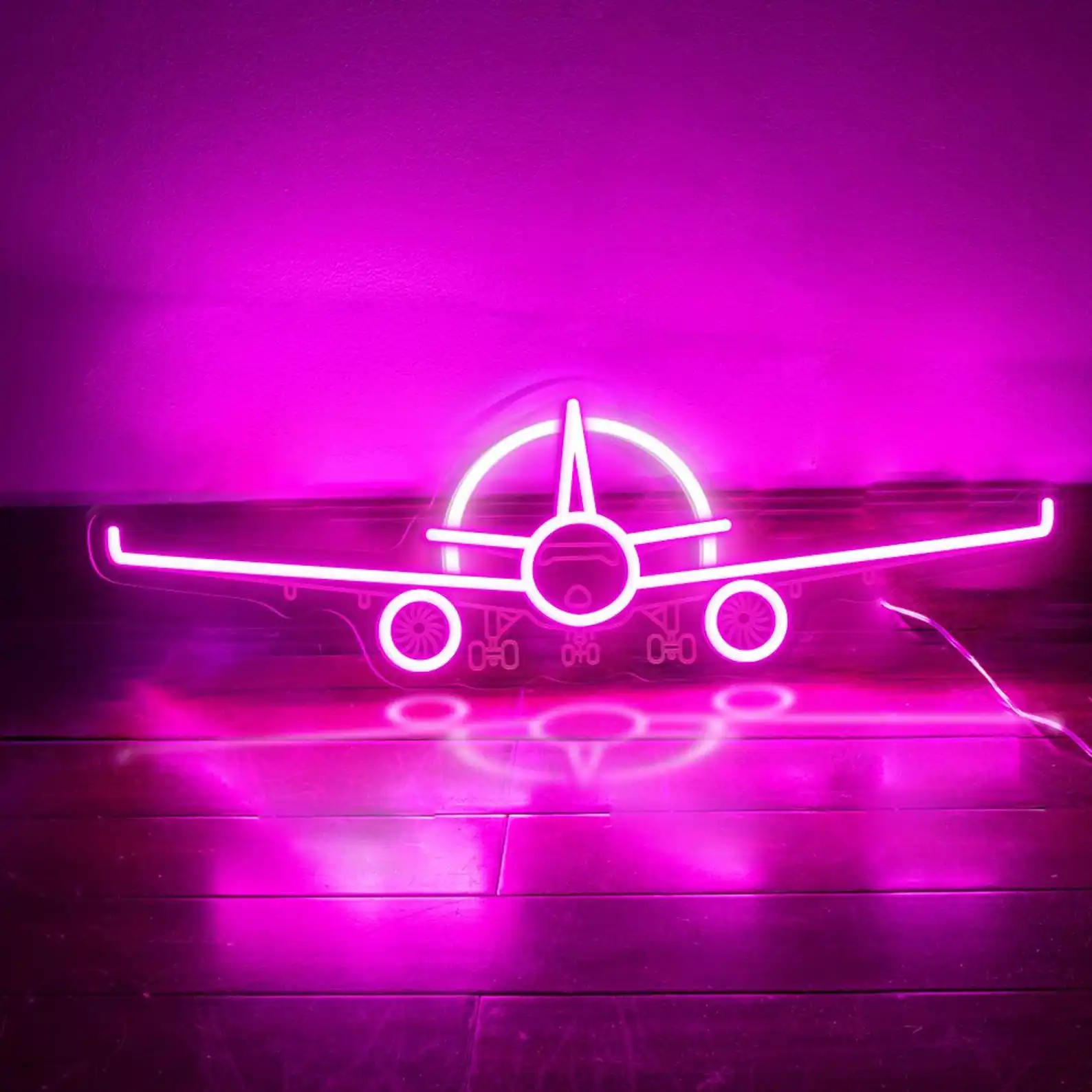 

Airplane Neon Sign Plane Wall Decor Kids Bedroom Space Home Decor Aviation Game Room Sign Gift for Kid