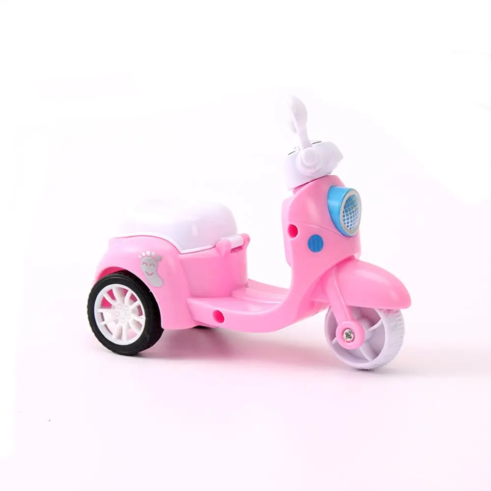 Cartoon 1pc Simulation Motorcycle Model Vehicles Girl Early Learning Kids Inertia Car Mini Motorcycle Boy Toy Pull Back Car