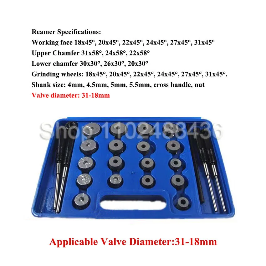 Motorcycle Valve Tool Valve Seat Reamer Carbide Valve Seat Ring Service Grinding reamer tool set available in a variety of sizes