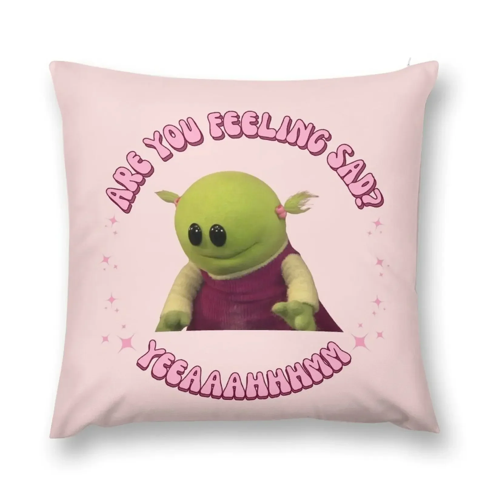 

Are you feeling sad Nanalan Mona Throw Pillow Bed pillowcases Cushion Covers For Living Room pillow