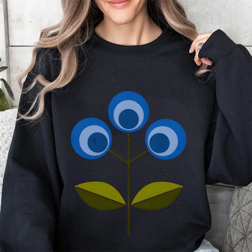 

Y2k Graphic Sweatshirt Geometric Berry Print Abstract Soft Casual Clothes Trendy Unique Fun Vibe Shape Artistic Style Sweatshirt