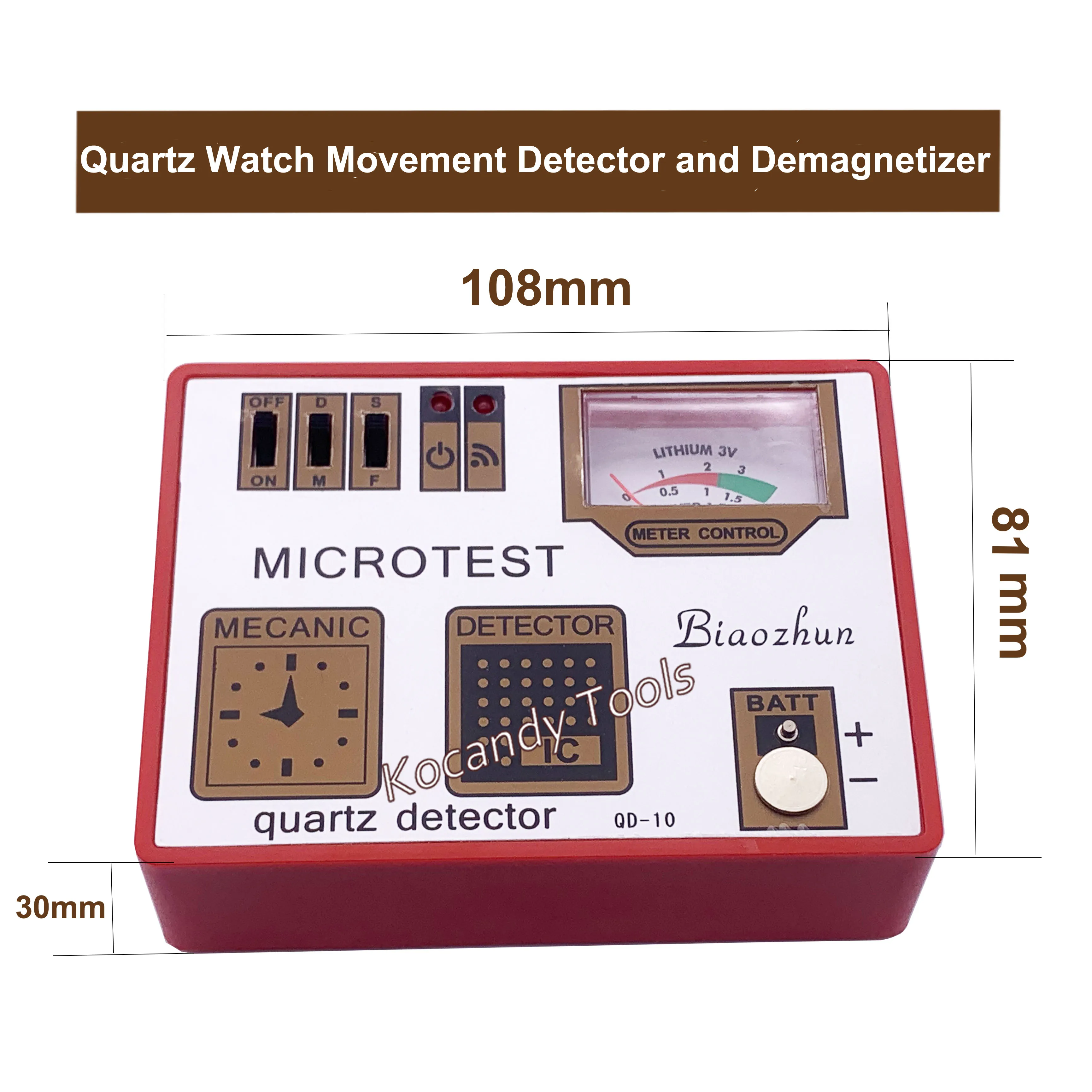 Quartz Watch Movement Detector Battery&Pulse Tester Multi-function Watch Analyzer QD-10 Watch Repair Instrument Tool