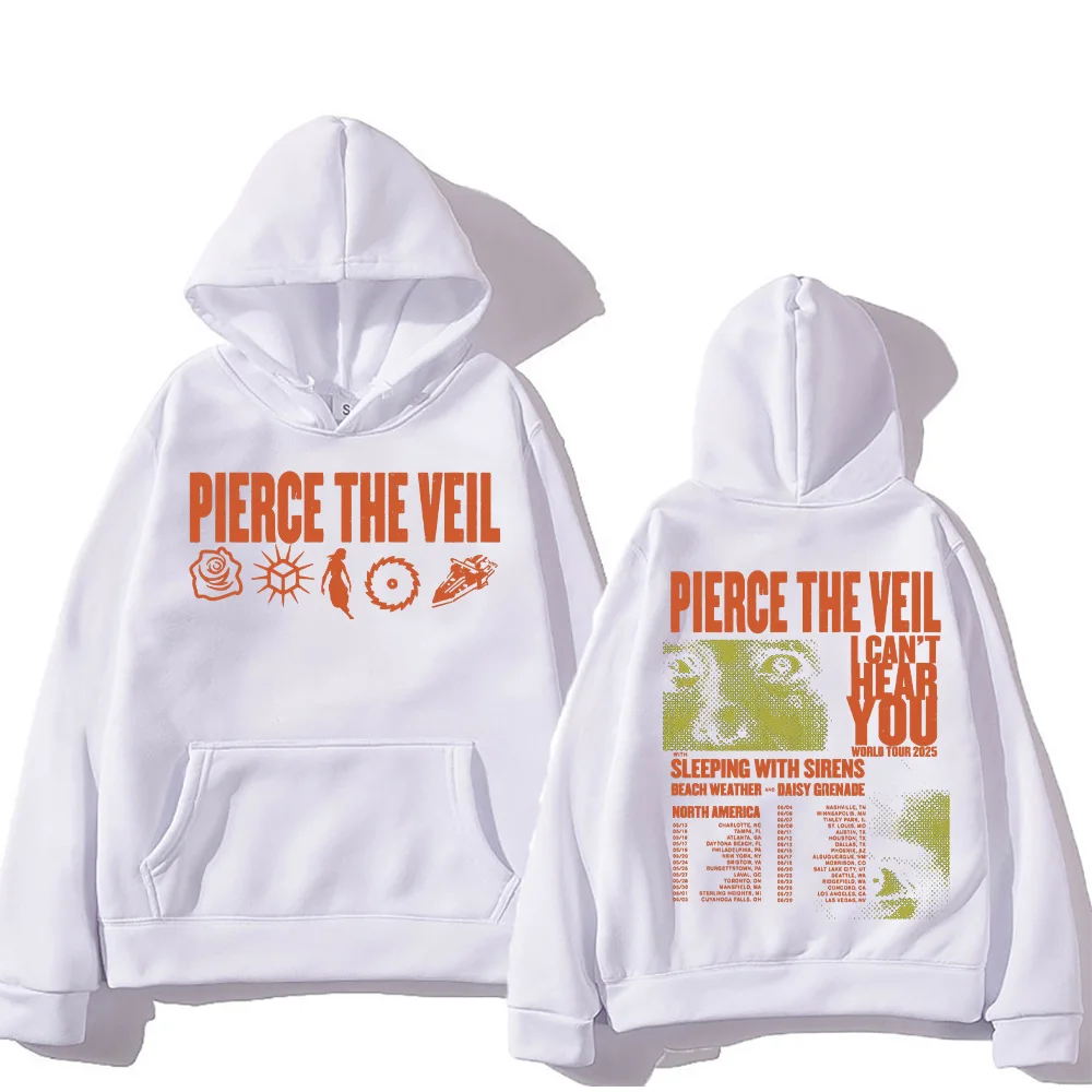 Pierce The Veil Hoodies I Can't Hear You World Tour 2025