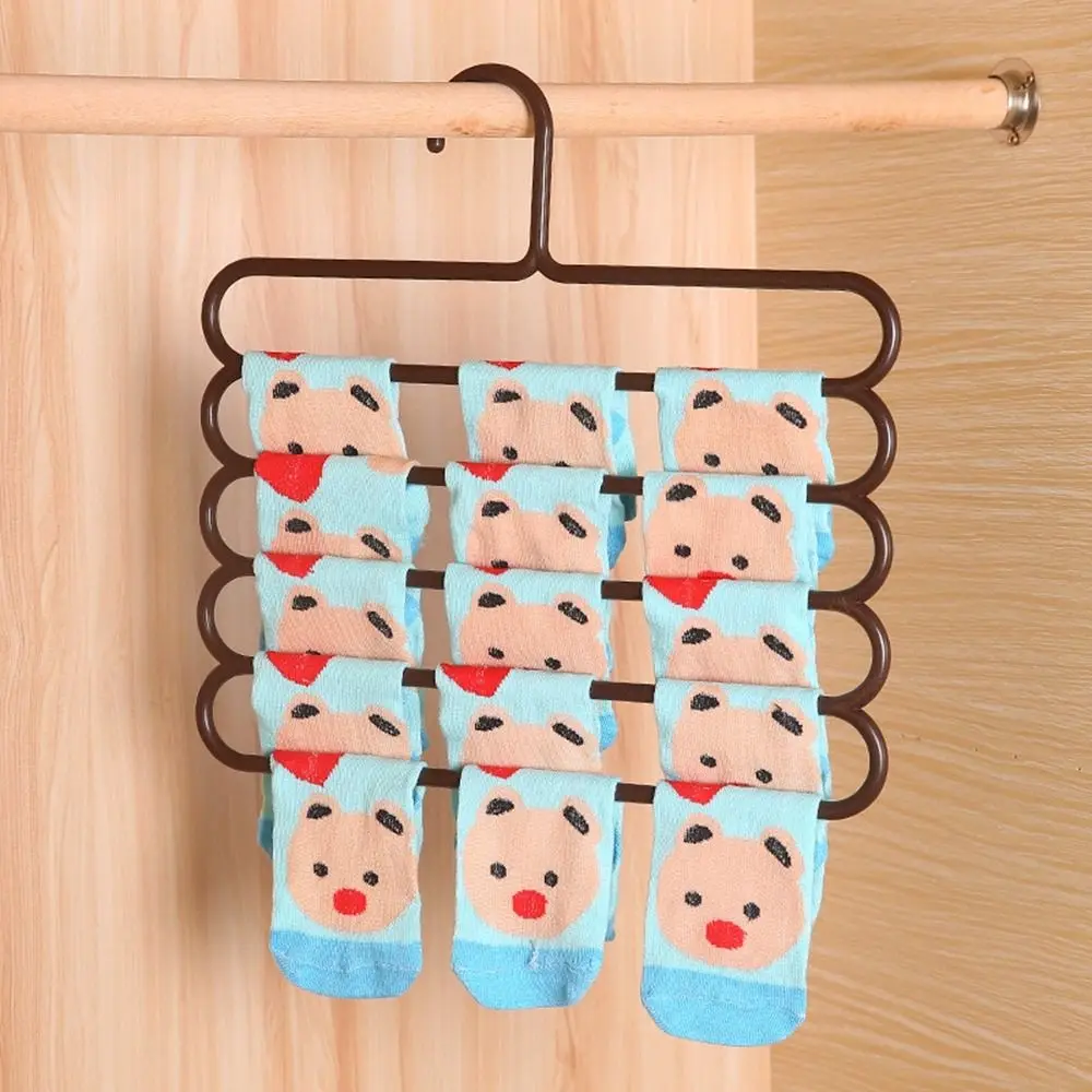 

Trousers Scarf Storage 5 Layers Household Closet Organizer Clothes Hanger Storage Rack Pants Hangers Trousers Hanger