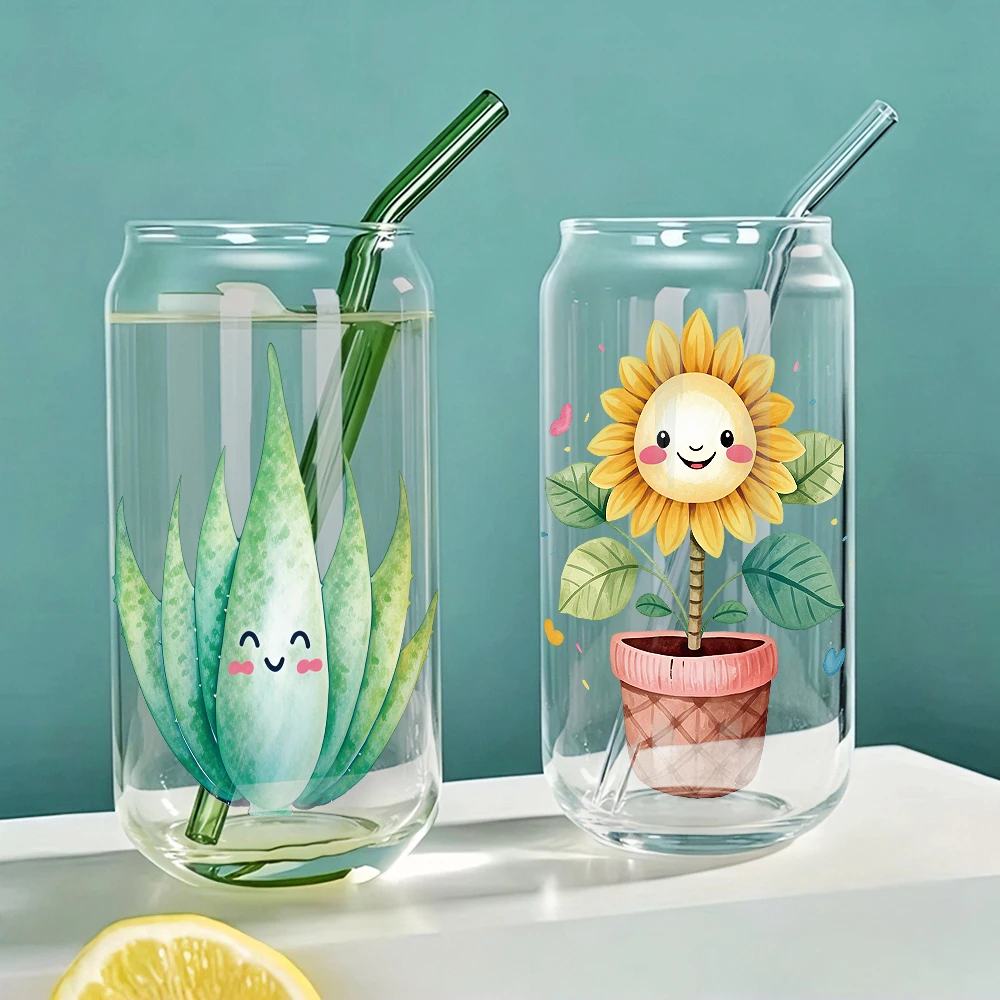 สติกเกอร์ติดแก้วลายดอกทานตะวัน - Aloe Vera Pot บทวิจารณ์และราคา