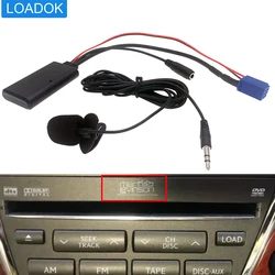 6 Pin Car Bluetooth 5.0 CD Radio Aux Audio Music Hands-Free Microphone Adapter Cable For Toyota Lexus lS300 lx2016 570 ES350