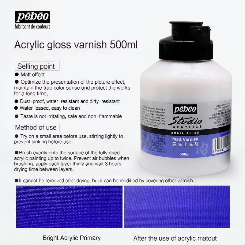 500ml Acrylic Matt Varnish