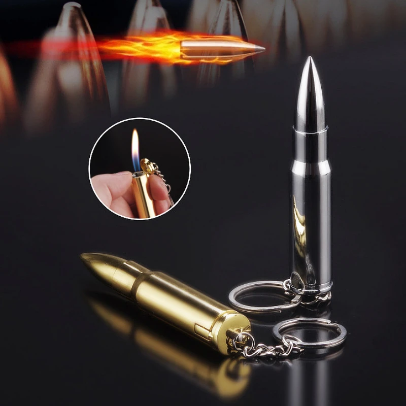 Bullet-Shaped Hervulbare Butaangas Creativity Creativity Creativity, Metal Sleutelhanger, Mini Drawer Hanger