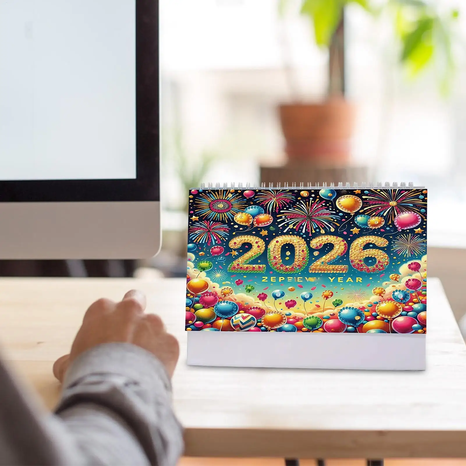 2026 تقويم مكتبي عمودي لتقوم بها بنفسك لوحة فنية ماسية تقويم شهري لسطح المكتب قائمة المهام تقويم التخطيط للمكتب المنزلي #5