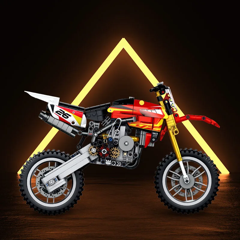 IN STOCK 672005 Technical YZ450 Racing Car Block Model MOC City Motorcycle Bricks Toys for Children Christmas Gift Set