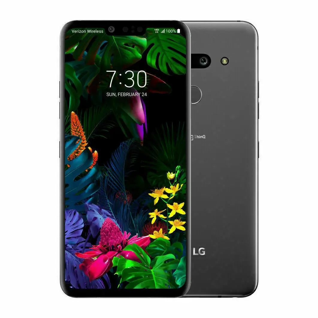 Imagem -02 - Thinq Telefone Celular 6g Ram 128gb Rom Duplo Qualcomm 855 Móvel 6.1 Tela Cheia Desbloqueado Original Carga Rápida Smartphone Nfc lg g8