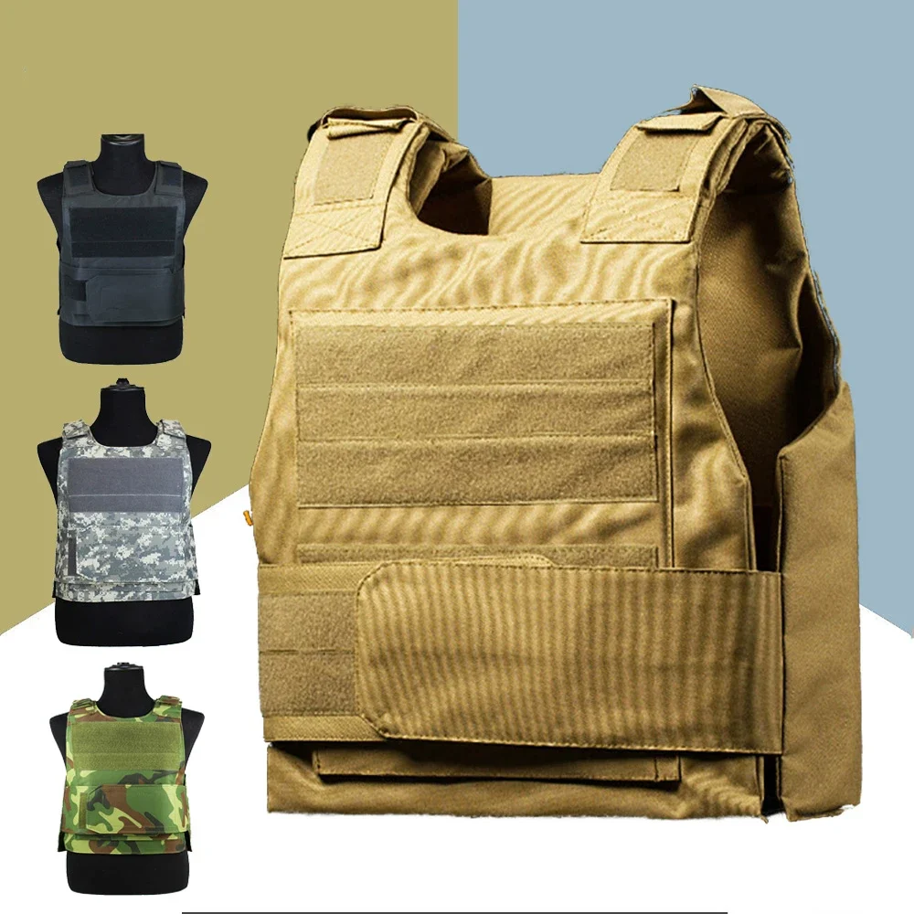 Security Guard Anti-Stab Tactical Vest with two Foam Plate  Miniature Hunting Vests  adjustable shoulder straps