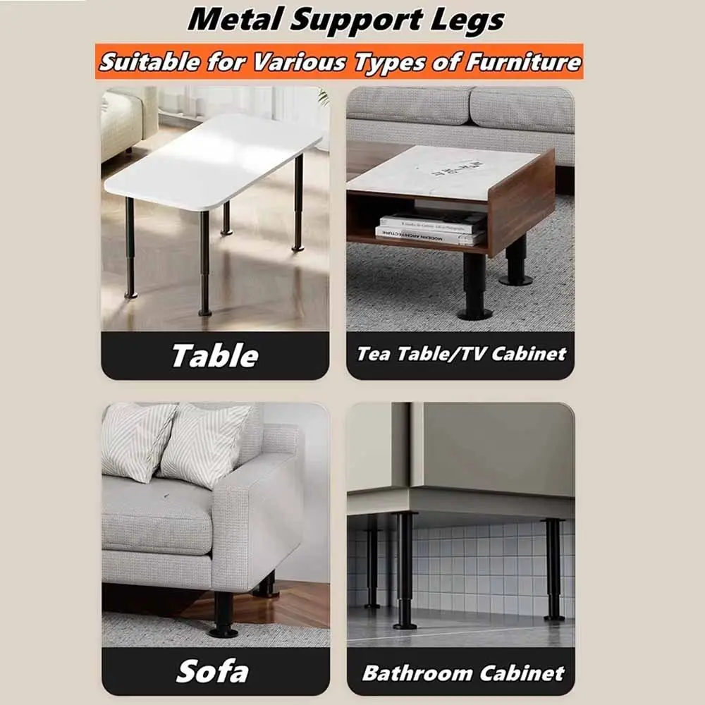 Adjustable Height Furniture Support Legs Load-Bearing Heavy-Duty Telescopic Bearing Bracket DIY Accessories Floor Protector image 5
