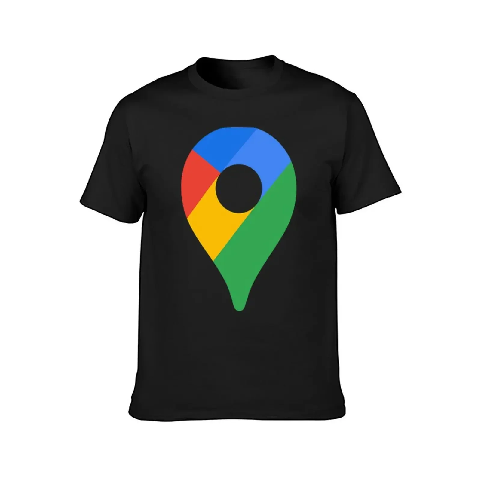 Google Maps T-Shirt blacks street wear shirts graphic oversized  tee Men's t-shirts