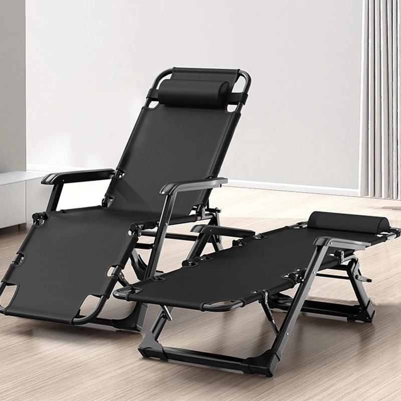 Folding Recliner Office Nap Recliner Ergonomic Design Armchair Outdoor Portable Camping Chair Bed Household Furniture