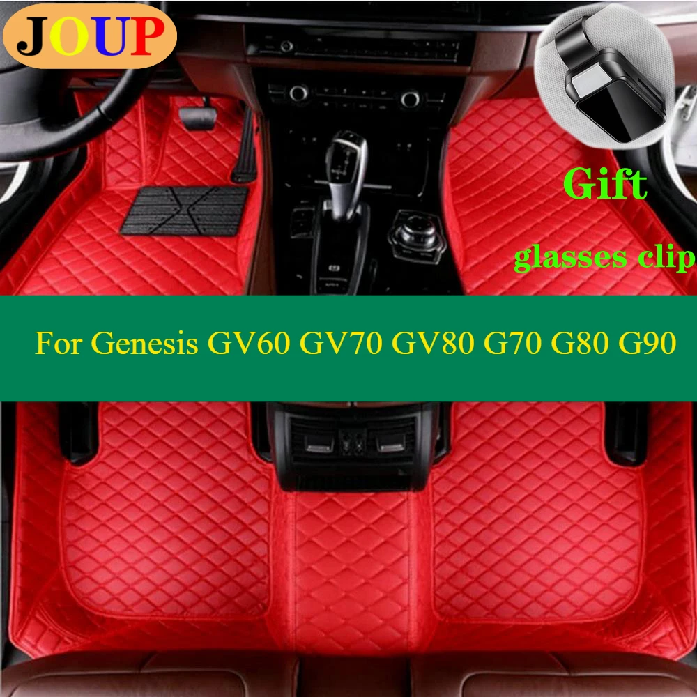 

For Genesis GV60 GV70 GV80 G70 G80 G90 Car Floor Mats Custom Carpets Covers Luxury Waterproof Left /Right Hand Drive
