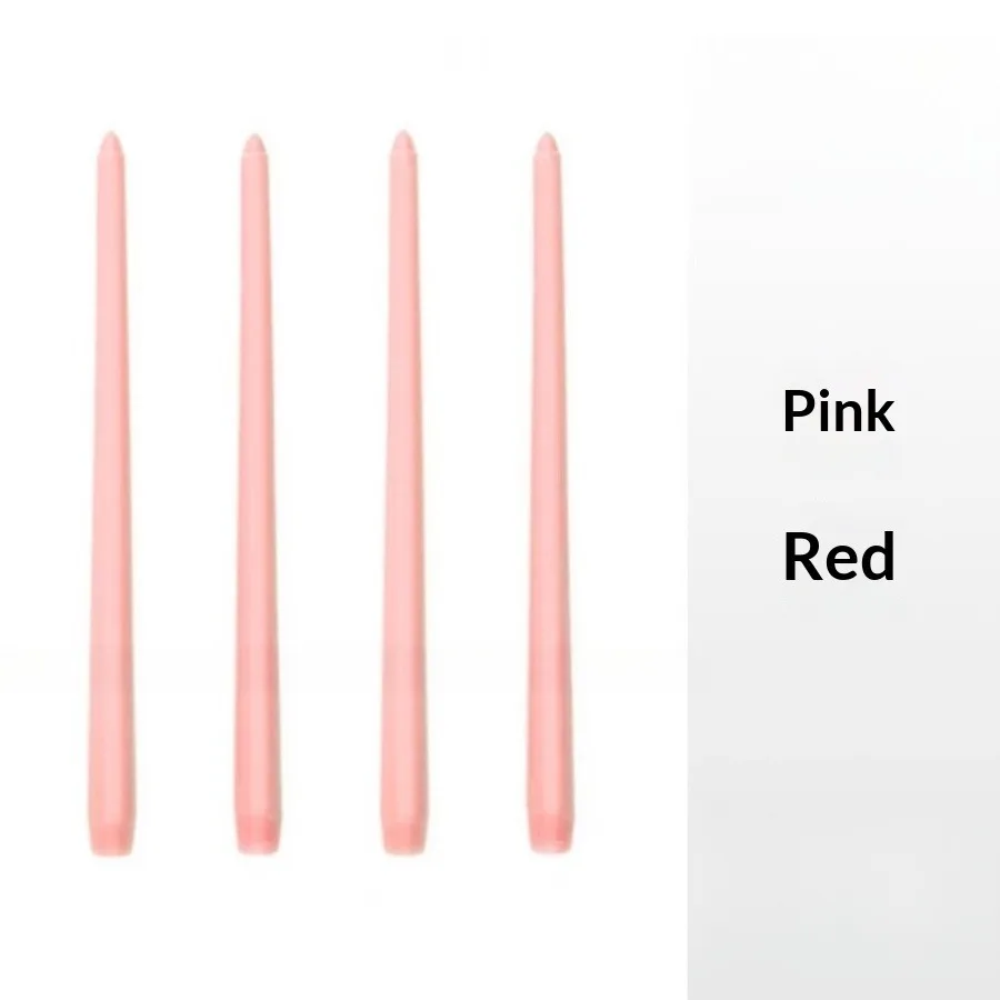 4 Stück/Box 25cm/9,84 Zoll Morandi Farbverlauf Stabkerzen-Set, Lange Unparfümierte Kerzen für Hochzeit, Abendessen, Party & Heimdekoration – Detail 22