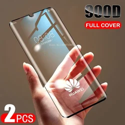 2Pcs Full Screen Cover Tempered Glass Protective For Huawei P30 P40 P20 Lite Pro Screen Protector For Mate 20 10 9 Lite
