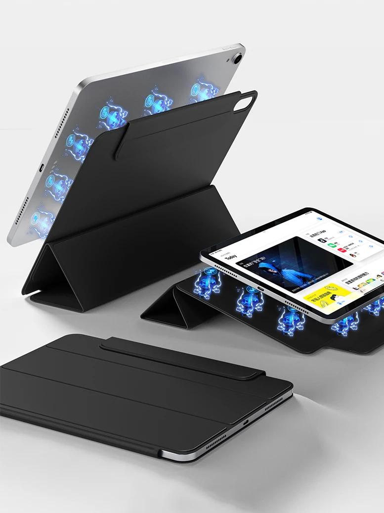 For iPad Air Pro 13 11 Case M5 2025 Powerful Magnetic Attachment Slim Trifold Stand Case For iPad A16 11th 10th Gen Mini A17 6