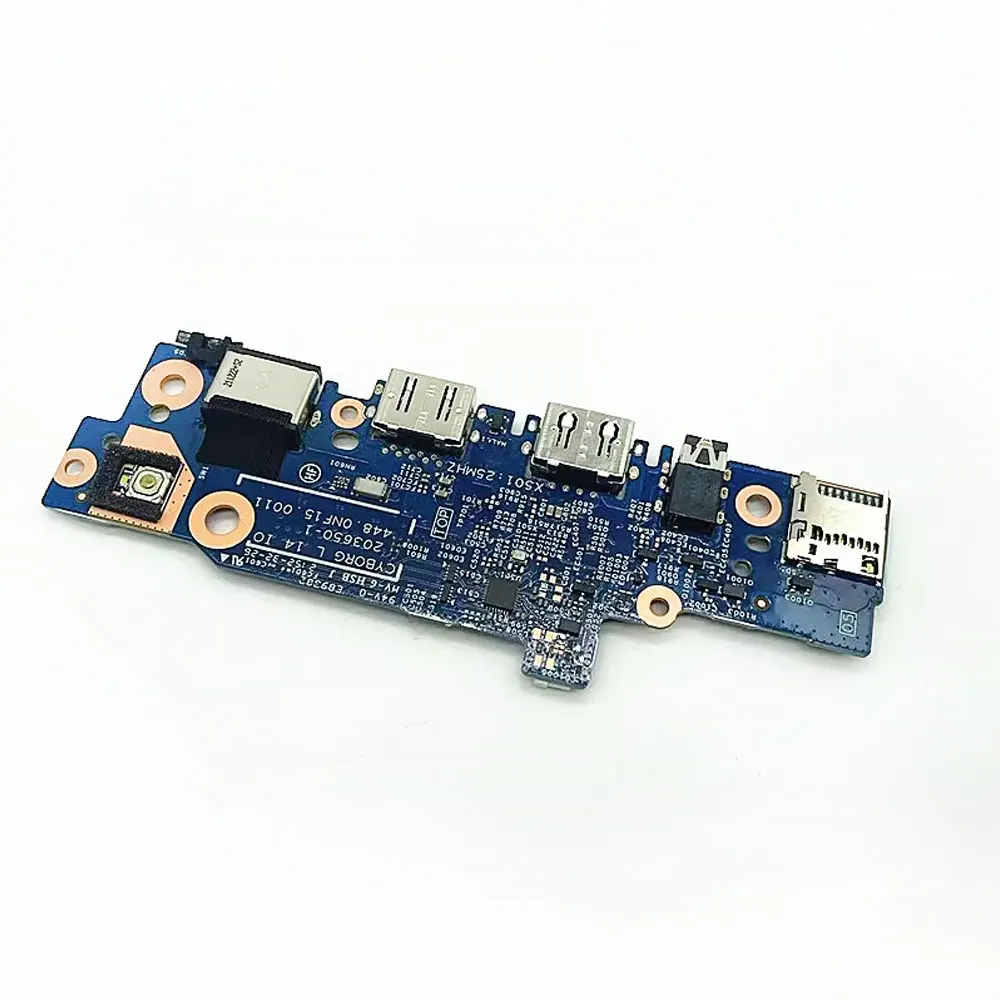 OEM Płytka przycisku zasilania, portów I/O, audio, słuchawkowych, RJ45, USB do laptopa Dell Latitude 3420 E3420 L3420, numer części 0FTKJ8 — zdjęcie produktu 3