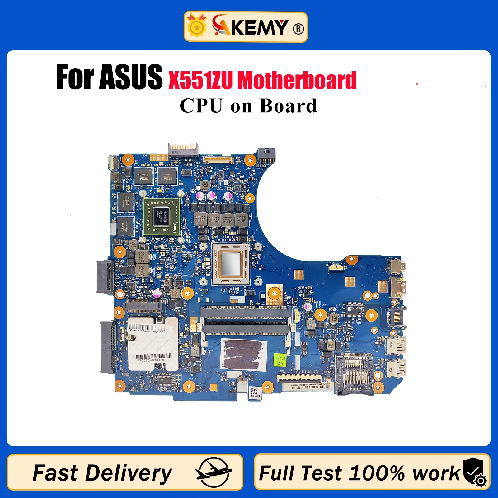 

X551ZU Материнская плата для ноутбука ASUS VivoBook X551Z X551ZU Материнская плата для ноутбука с процессором 100% тестирование ОК быстрая доставка Высокое качество