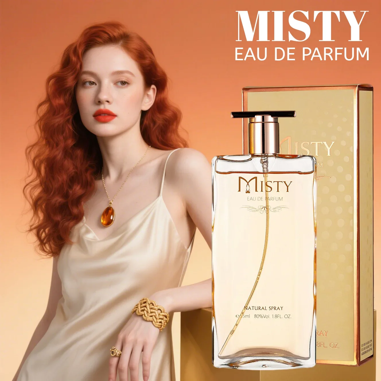 Perfume Original Mujer, Perfume en aerosol de 55ML con aromas florales, sándalo y vainilla, Perfume Mujer, duradero para uso diario