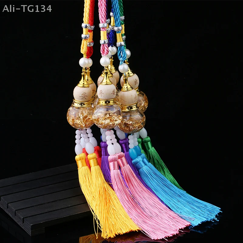 الذهب احباط أسفل مزدوجة سبايك سيارة الزجاج زجاجة القرع قلادة تصميم فريد من نوعه الملحقات الداخلية لتزيين السيارة #2