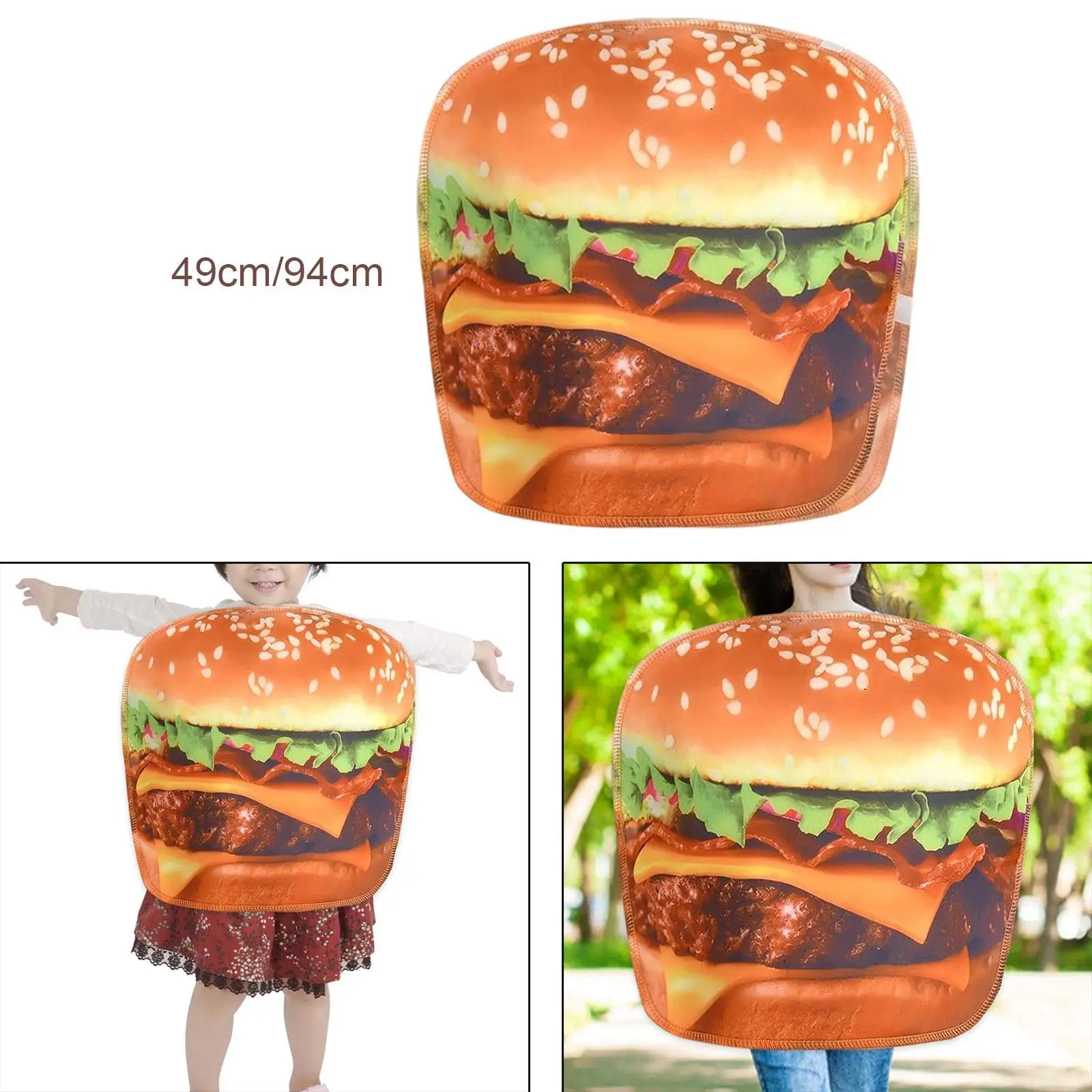 

Burger Costume Novelty Halloween Costume for Themed Parties Cosplay Carnival