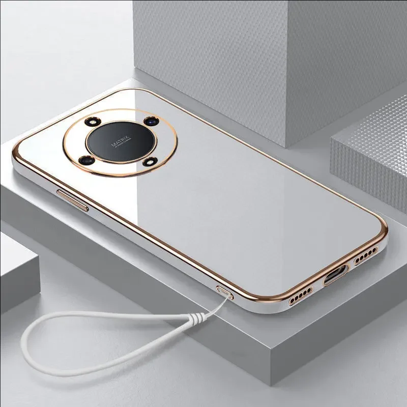 Для Honor X9B Роскошный чехол с квадратным покрытием Honor X9A Чехол для телефона Honor Magic5 Lite Противоударный мягкий силиконовый чехол на заднюю панель Fundas