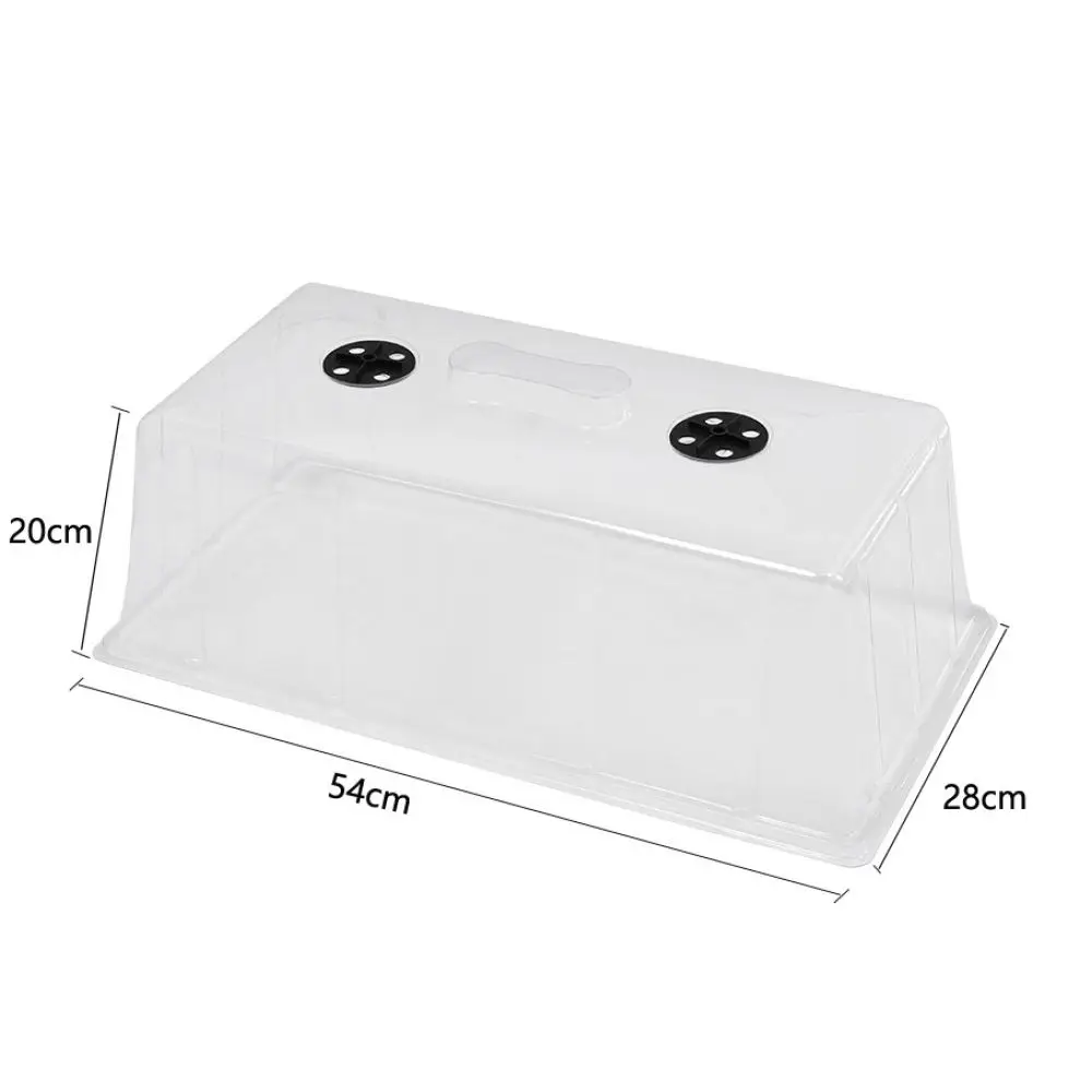 Plant Germination Tray Greenhouse Starter Box Hydroponic Propagation Case Transparent Cover Nursery Garden Supplies