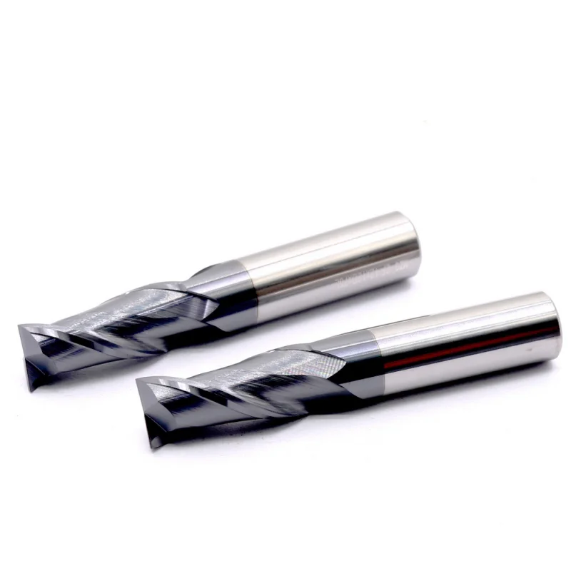 1 قطعة 2 الناي HRC50 1 2 3 4 5 6 8 10 كربيد نهاية مطحنة طحن أدوات القطع القاطع EndMills ماكينة بتحكم رقمي بالكمبيوتر نهاية المطاحن #5