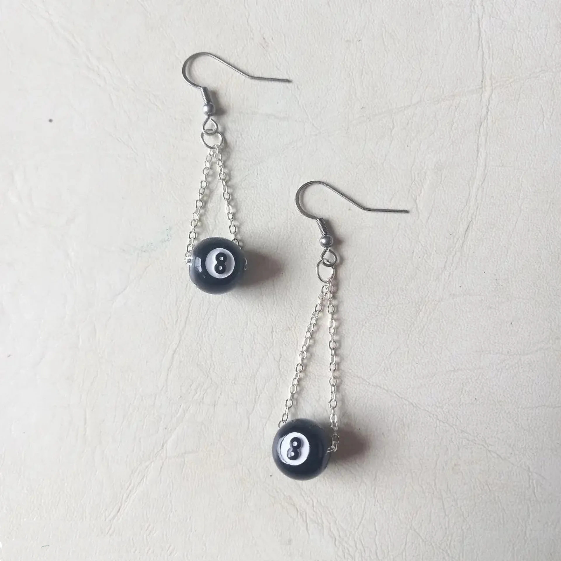 Korean Style Personality Tassel Long 8-Shape Ball New Hook Minimalist Versatile Retro Earrings For Women