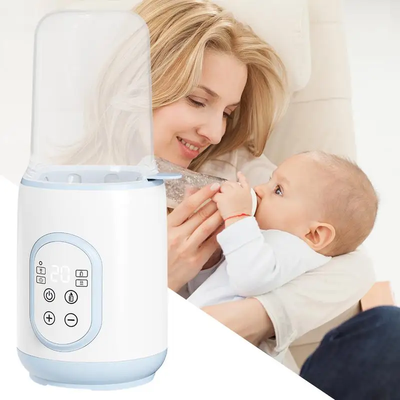 Travel Bottle Warmer Food Defrost for Breastmilk Portable Bottle Warmer Outing Travel Smart Temperature Control Automatic Heat