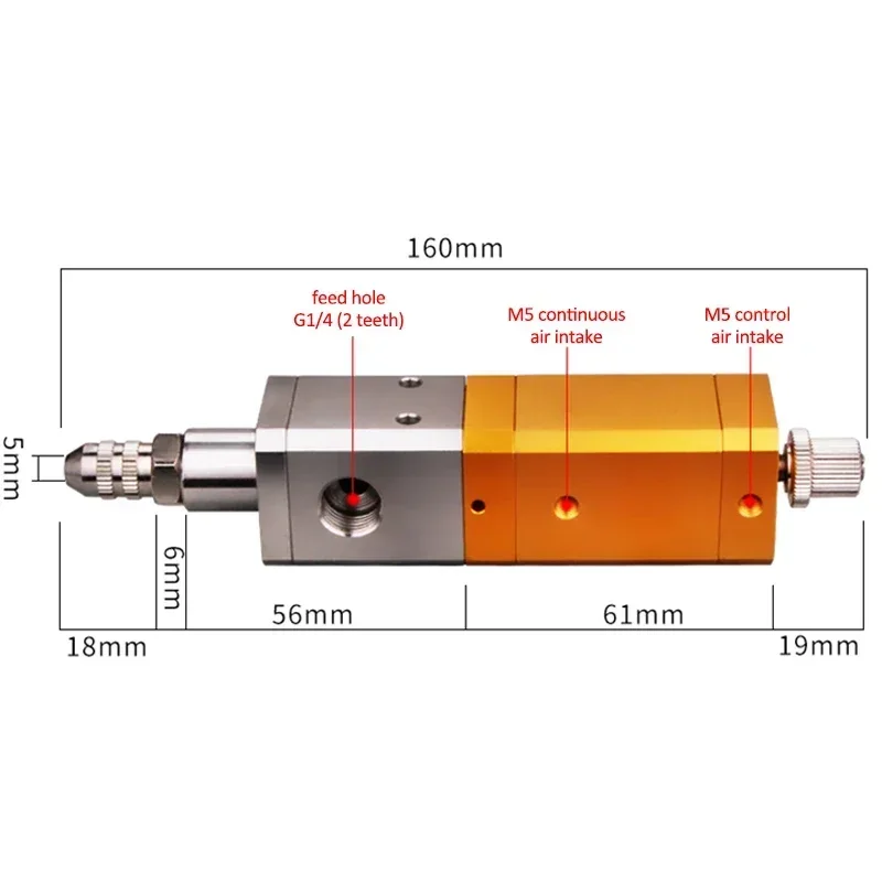 Excellent Dispensing Valve Back Suction Silicone UV Glue Quantitative Fine-tuning Corrosion-resistant Large Flow Lifting Type