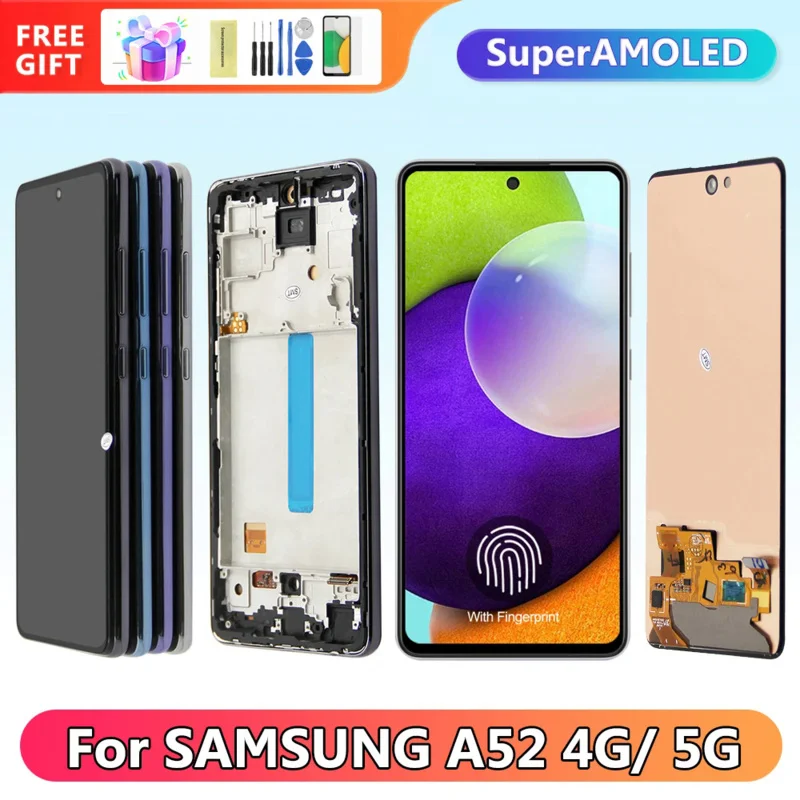 

Super AMOLED Screen for Samsung Galaxy A52 4G A525F Lcd Display