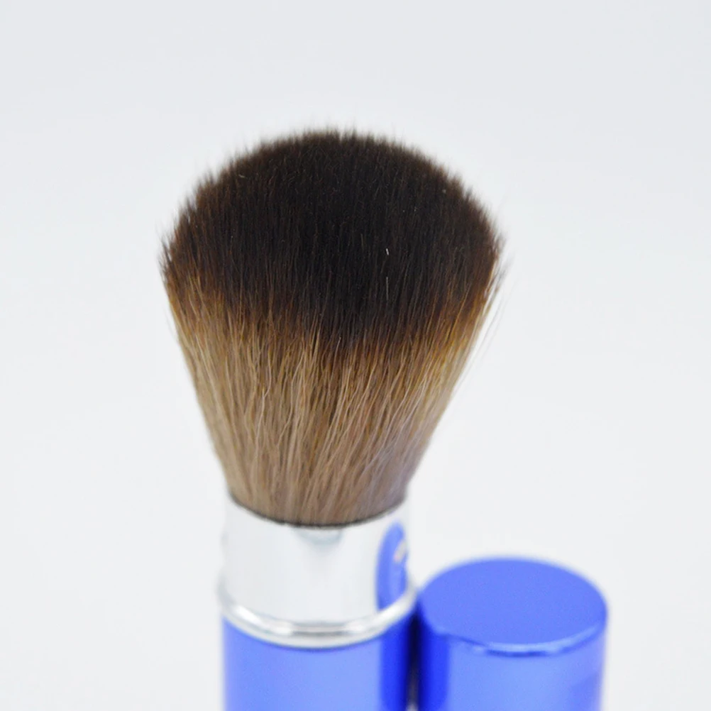 Pennello per trucco telescopico a setole morbide Pennello per fard in polvere retrattile Perfetto per gli elementi essenziali quotidiani per il trucco del viso