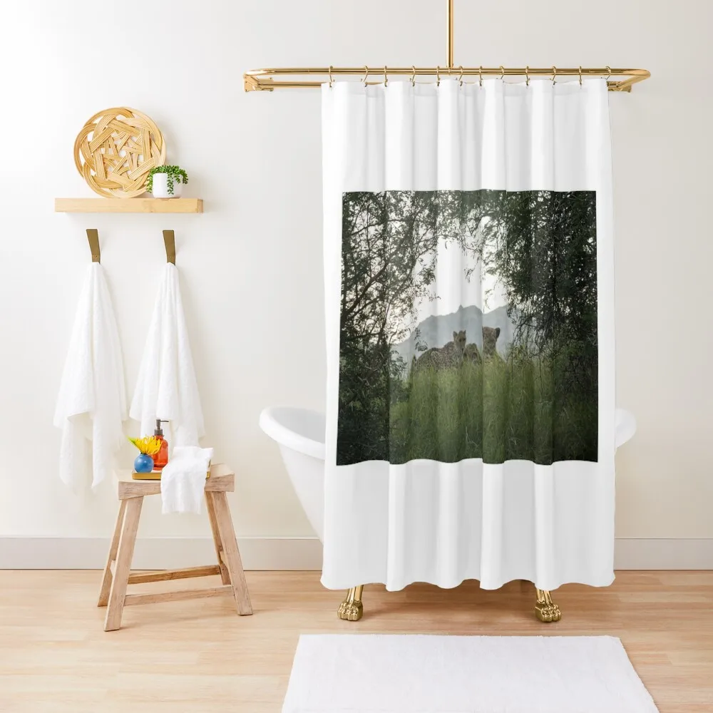 

3 CHEETAHS Shower Curtain Window Modern Accessory Bathrooms Waterproof Bath And Anti-Mold Anime Shower Curtain