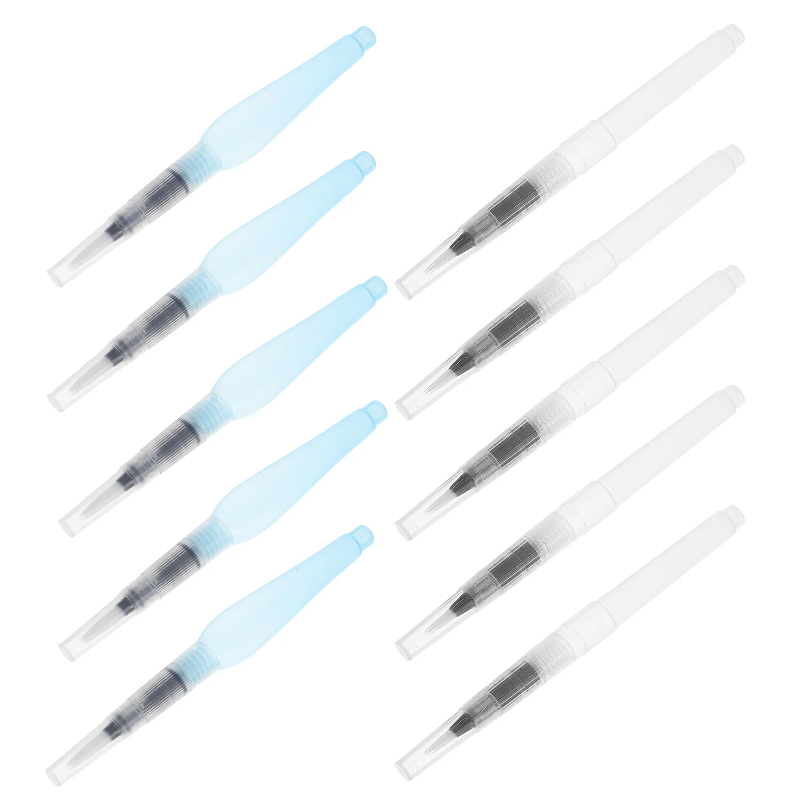 

10Pcs Soft Tip Watercolor Pens Refillable Reservoir Design for Consistent Water Flow Great for Calligraphy Sketching and Mixed