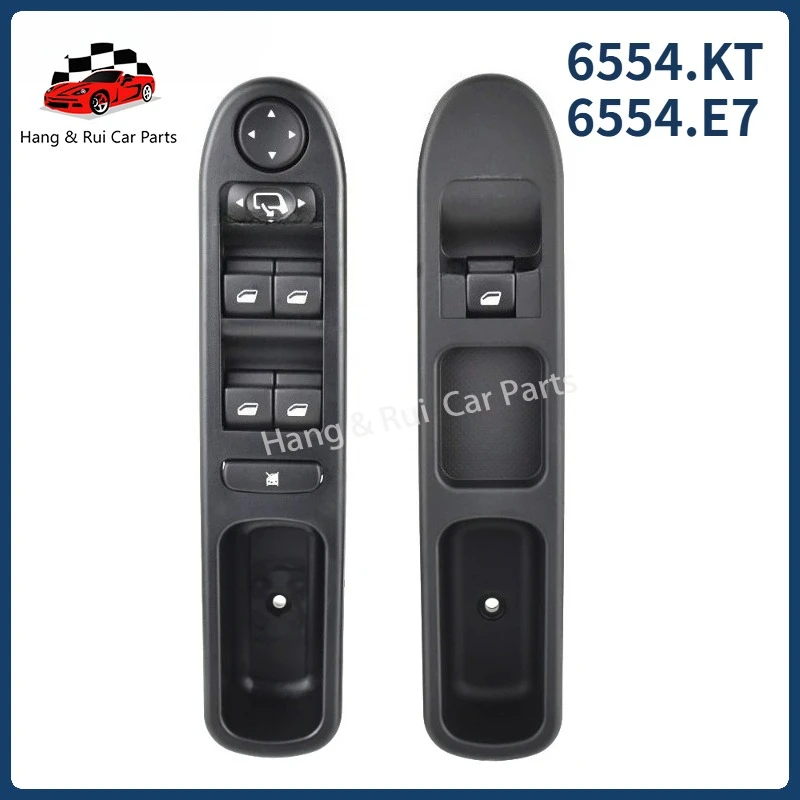 6554.KT 6554.E7 For Peugeot 307 Power Window Master Control Switch Electric Left Front Auto Door Switch  Car Accessories