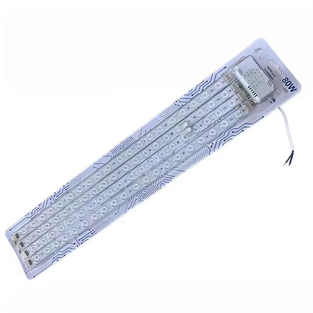 LED Light Source Module With IC Driver Dimming Bed Living Room Kitchen High Brightness Ceiling Lamp Lens Light Source Replace