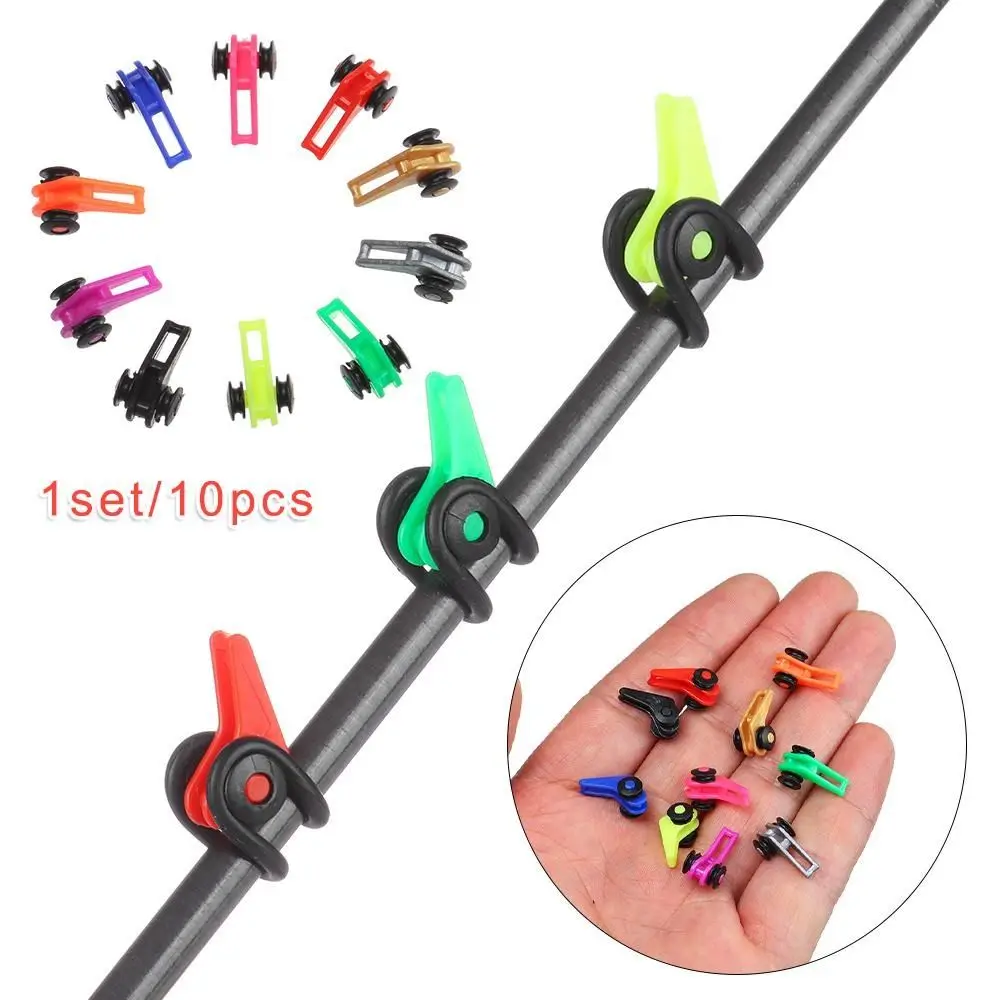 10 Colors Fishing Hook Secure Keep Portable Plastic Rubber For Fishing Rod Tool Angling Supply Fish Tackle Accessory Bait Holder