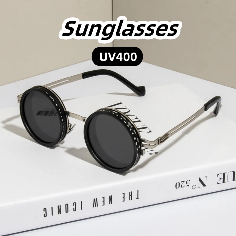 Personalized Anti-strong Light Sunglasses Rotating Dimming Manual ND9 Gear Adjustable Brightness Shades Glasses Eye Protection