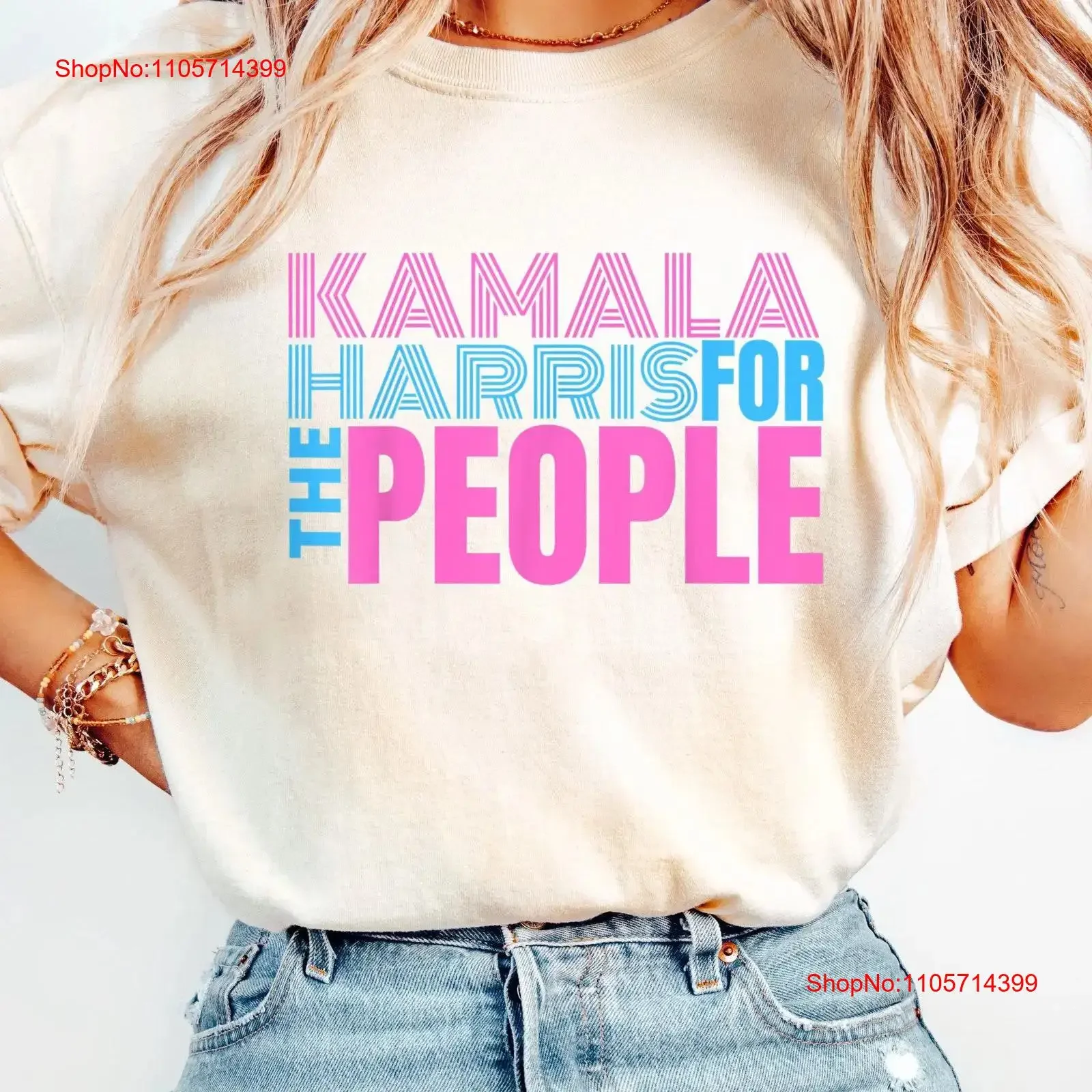 Kamala Harris For The People T Shirt Our Future 2024 vintage Washed homme designer clothes Casual Unisex Comfortable graphic