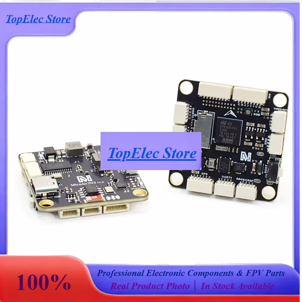 TOPesMicoAir 743 V2 55A 60A 70A STACK Flight Control Dual IMU Bluetooth Parameter Adjustment Supports APM/PX4/INAV/BF Firmware