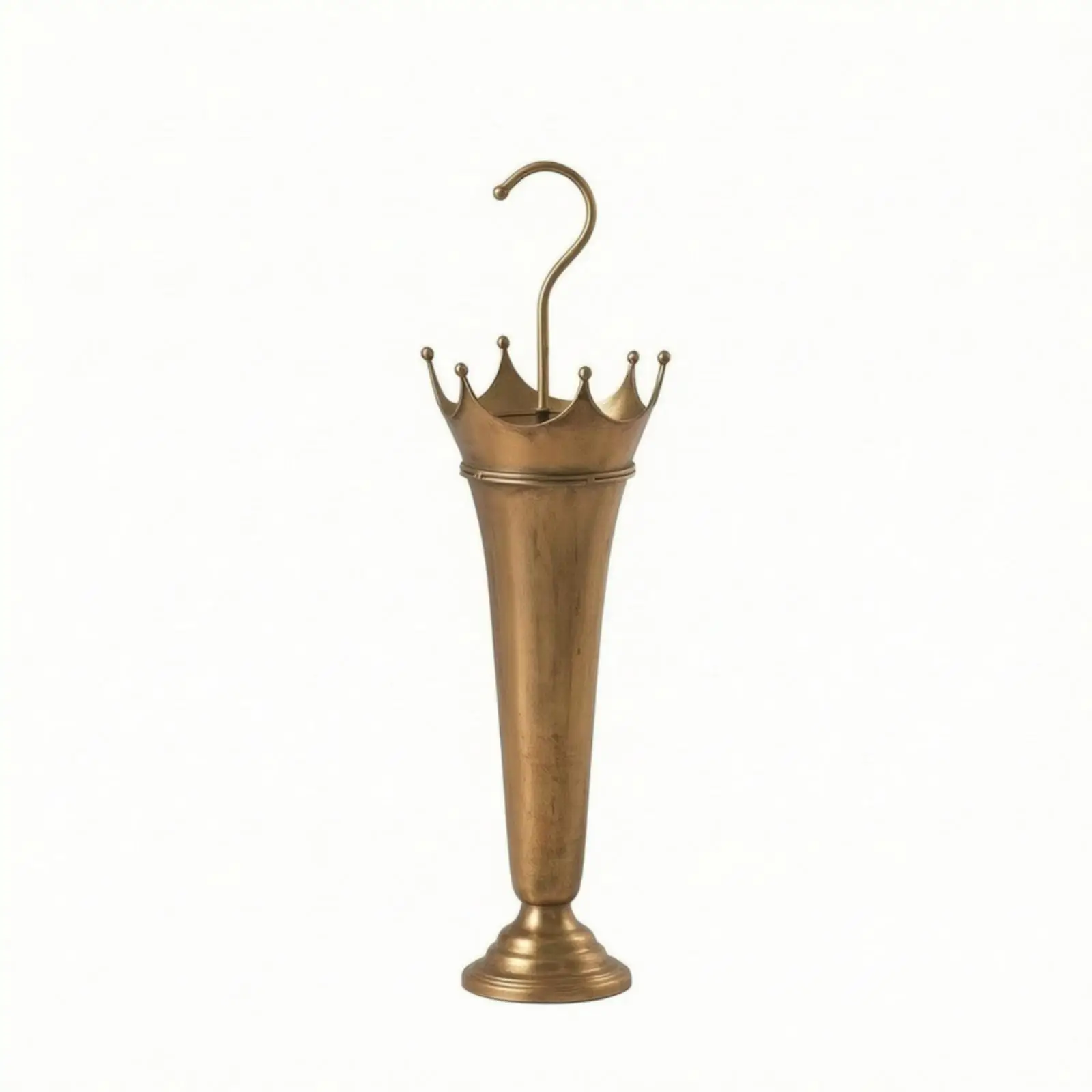 Antique Bronze Umbrella Stand with Handle Decorative Iron Umbrella Stand Indoor